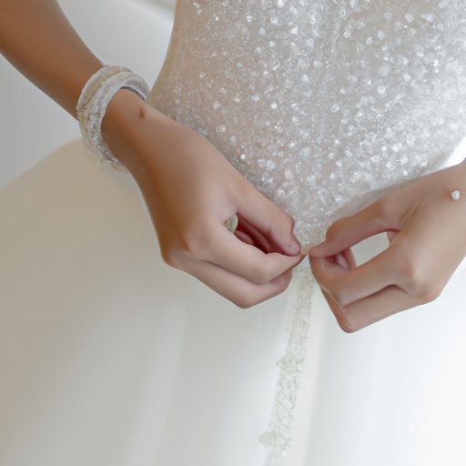 Accessorizing a Line Long Sleeve Wedding Dress