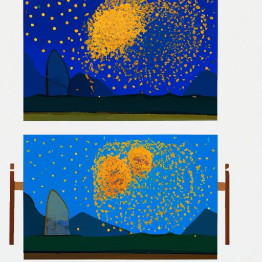 Investigating the Visual Language of a Starry Night Painting