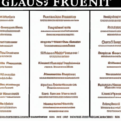 Comparison of Different Gluten Free Restaurant Menus