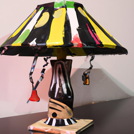 The Art of Transforming an Old Lamp Shade with Paint