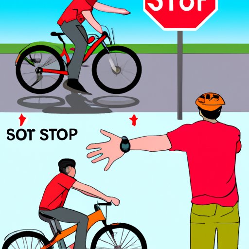 How to Safely Approach a Stop Sign on a Bicycle