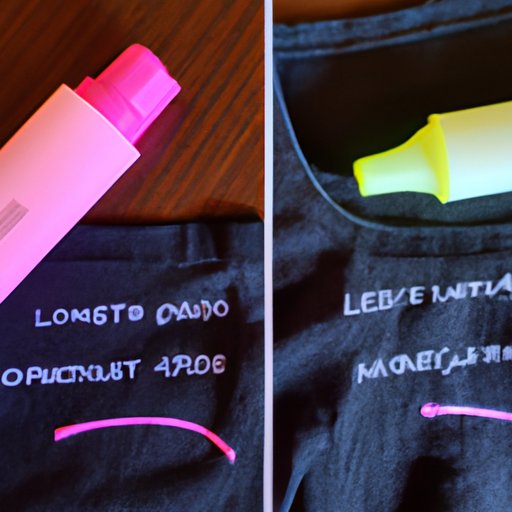 The Pros and Cons of Using Highlighters on Clothing