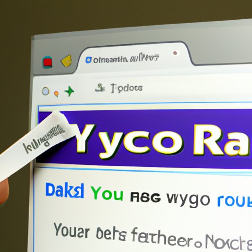 Removing Yahoo from your Web Browser