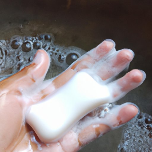 Using a Mild Soap and Water