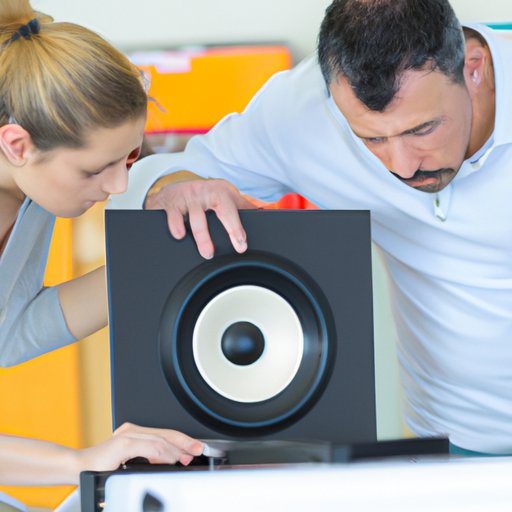 Demonstrating How to Connect Speakers to an Audio System
