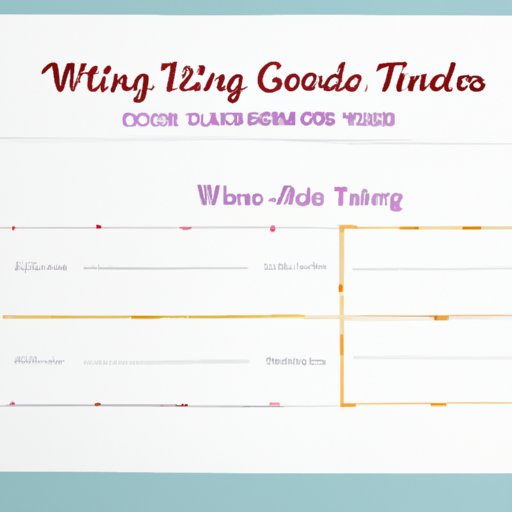 Creating a Timeline for When to Send Out Wedding Invitations