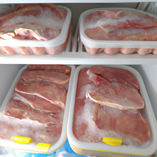 The shelf life of pork chops in the freezer