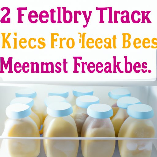 Tips for Properly Storing Breast Milk in a Freezer