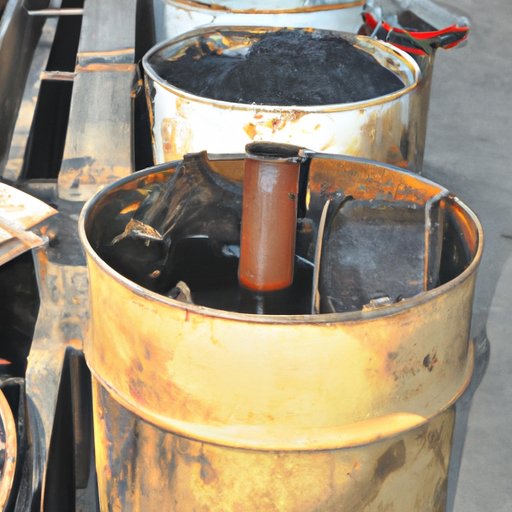 Straining and Storing Used Oil