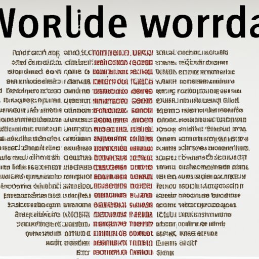 Comprehensive Guide to the Number of Words in the World