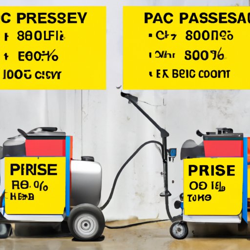 Price Comparison of Pressure Washers for Rent