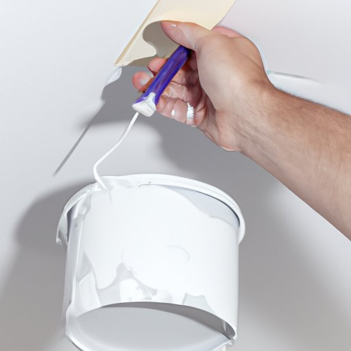 Preparing the Right Amount of Paint for Painting a Ceiling