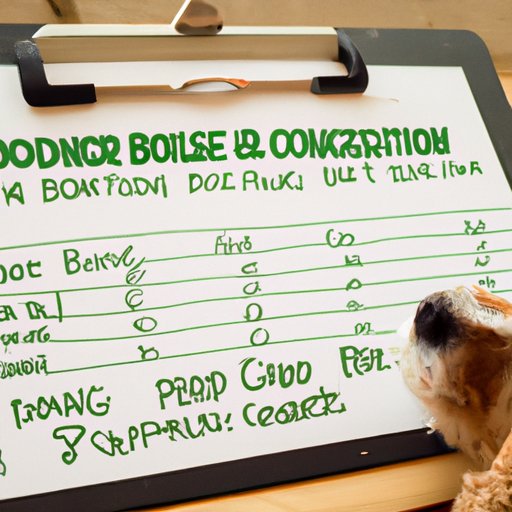Creating a Cost Breakdown for Dog Boarding