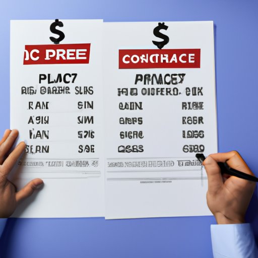 Comparing Prices of Different Companies