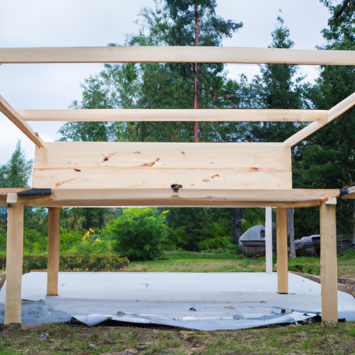 DIY: Constructing an Outdoor Kitchen with a Wooden Structure