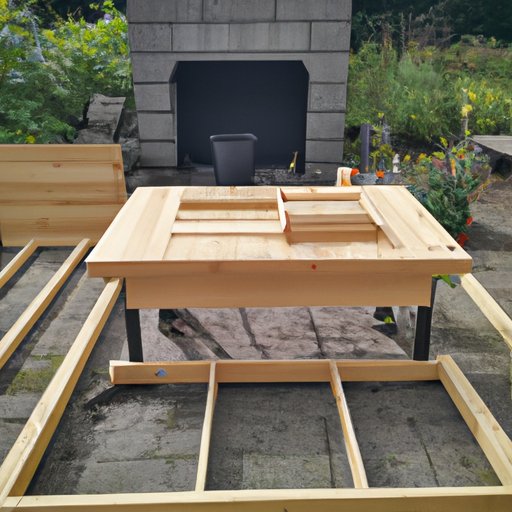 Design and Build Your Own Outdoor Kitchen with a Wooden Frame