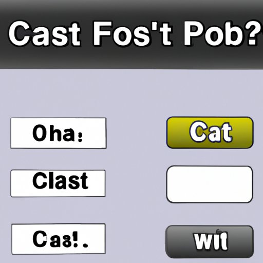 Where to Find the Cast Option
