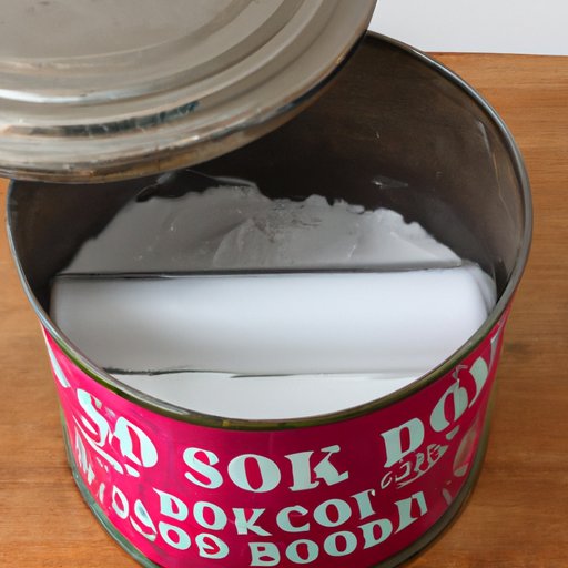 Place Box of Baking Soda Inside Drum to Absorb Odors