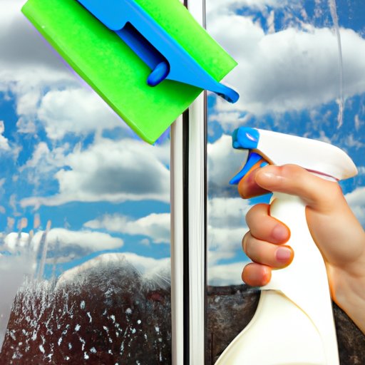 Clean Windows with Glass Cleaner