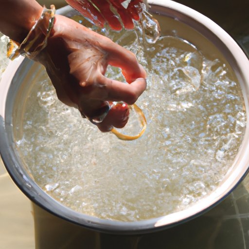 Rinse the Jewelry in Cool Water