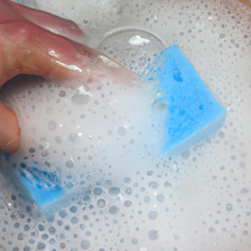 Use a Sponge and Warm Soapy Water