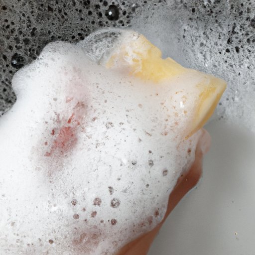 Use Soapy Water and a Sponge
