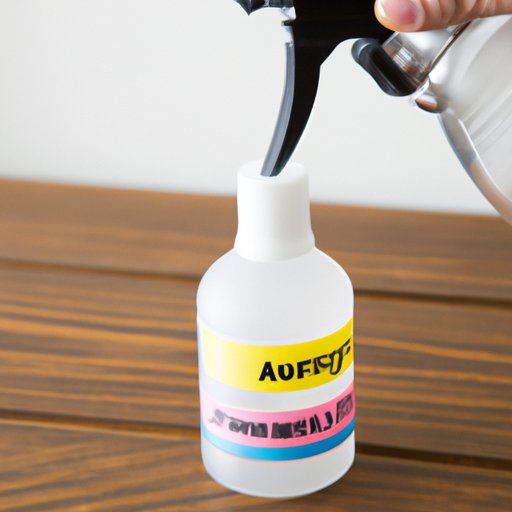Rubbing Alcohol or Vinegar Spray
