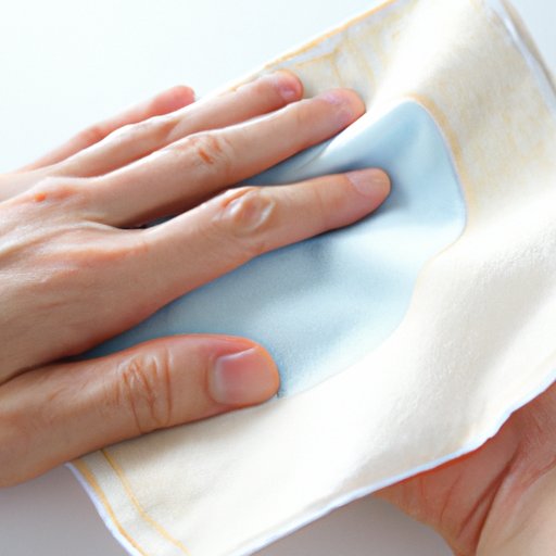 Wiping with a Damp Cloth