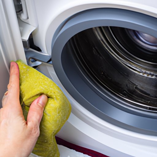 Wipe Down the Interior of the Washer with a Cleaning Solution