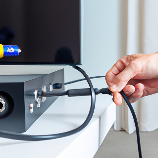 Connecting a Soundbar to a TV Using an Auxiliary Cable