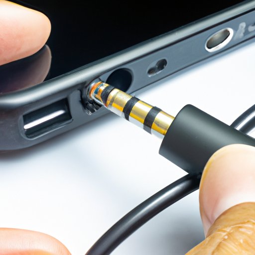 Plug the Audio Cable into the Headphone Jack on Your Device
