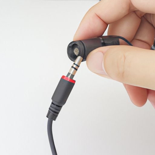 Connect the Other End of the Audio Cable to the Headphone Port on the Sony Headphones
