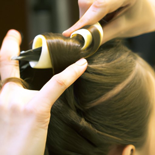 Divide Hair into Sections and Begin Curling