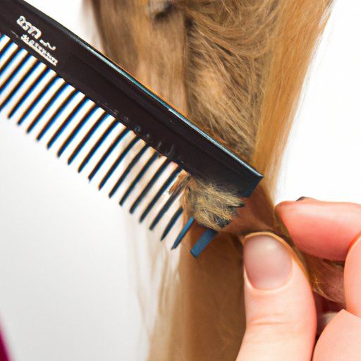 Use a Comb to Section off Hair and Cut in Layers