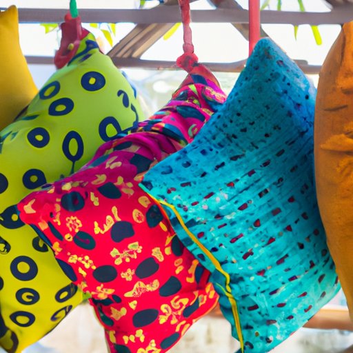 Hang Colorful Throw Pillows or Bolsters
