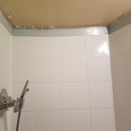 Scrubbing Shower Walls and Tub