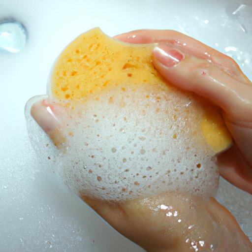 Use Warm Water and a Sponge
