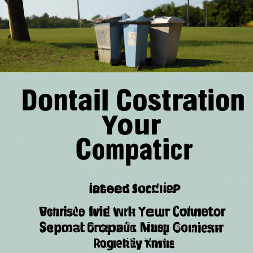 Contact Your Local Government for Disposal Options