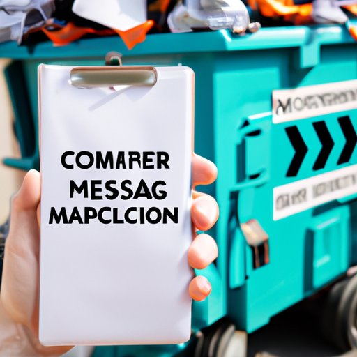 Contacting Your Local Waste Management Company for Proper Disposal