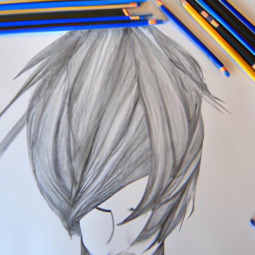 Drawing Male Hair with Different Pencils and Markers