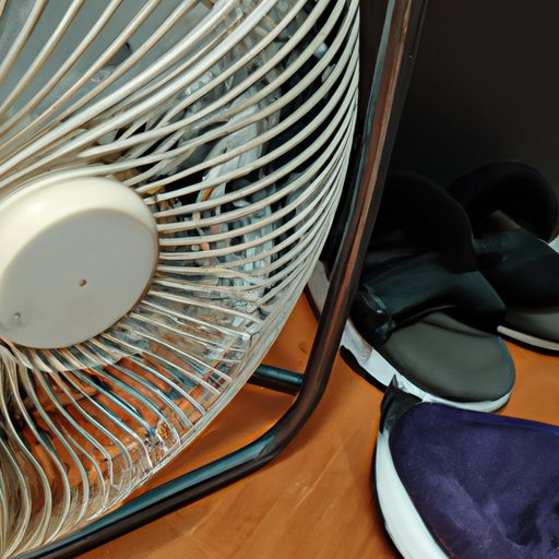 Place the Shoes Near a Fan to Help Increase Air Circulation