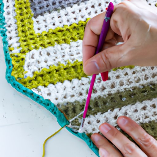 Tutorial on Working the Last Row of a Crochet Blanket
