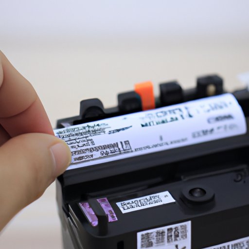 Check the Battery Pack for a Serial Number