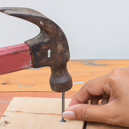 Use a Hammer and Nail to Drive the Nail Back into Place