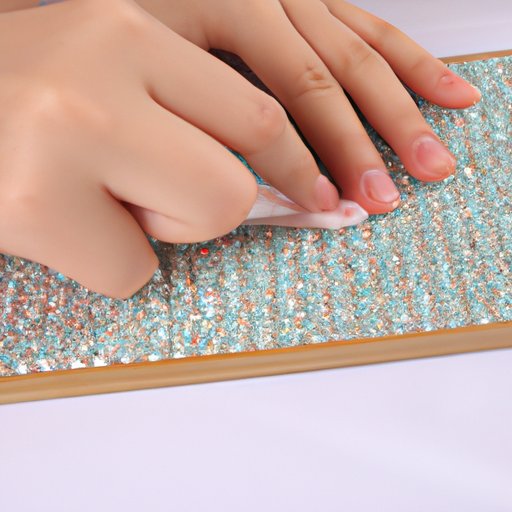 Secure the Diamond Art onto the Mat Board