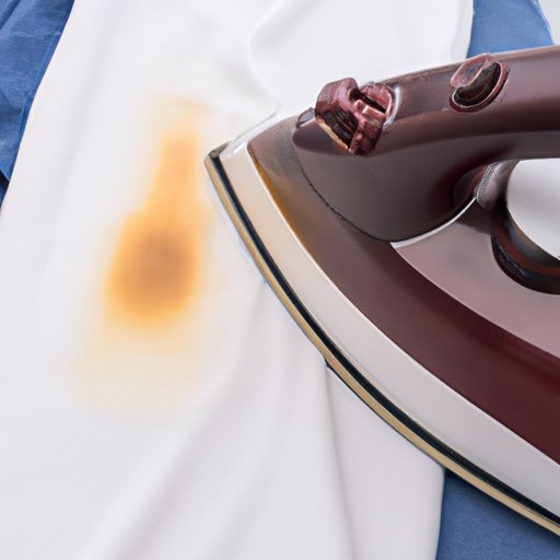 Place the Stained Area of Clothing Between Two Paper Towels and Press Down With a Warm Iron
