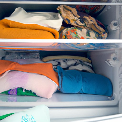 Placing Clothing in the Freezer