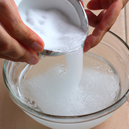 Making a Paste of Baking Soda and Water