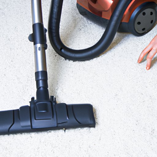 Vacuuming with Portable Vacuum Cleaner