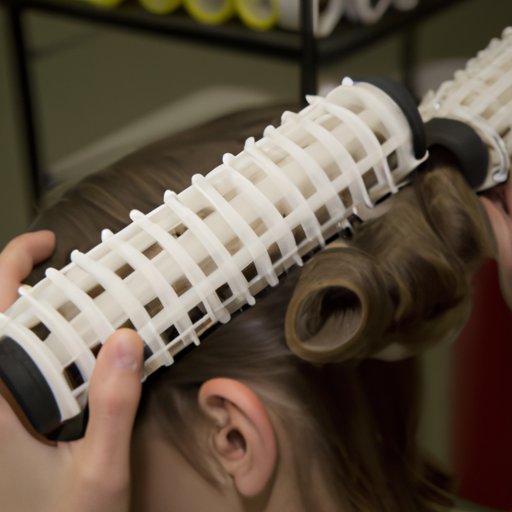 Wrapping Hair Around Foam Rollers